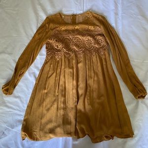 Mustard Yellow Boho Dress